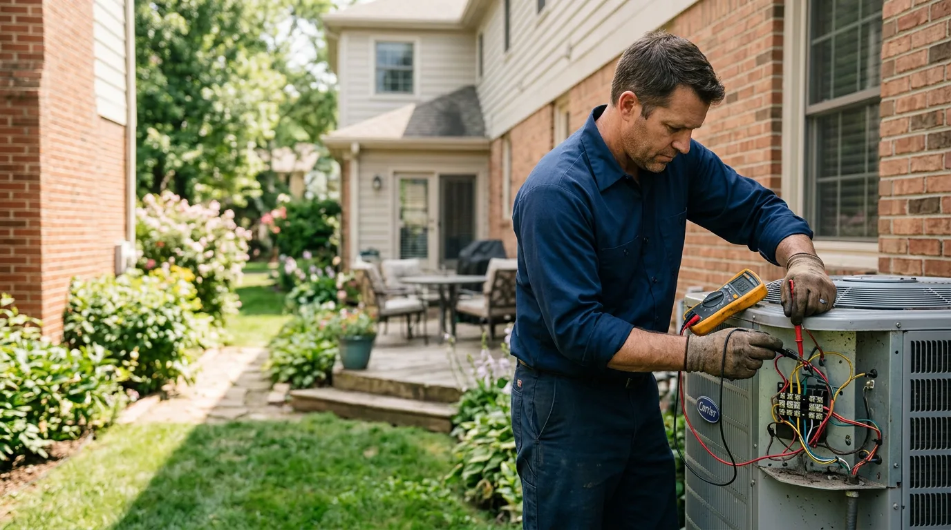 HVAC technician working near Plymouth Meeting, PA